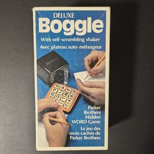 Vintage 1980 BOGGLE Deluxe Parker Bothers Hidden Word Game No. 104 - Complete